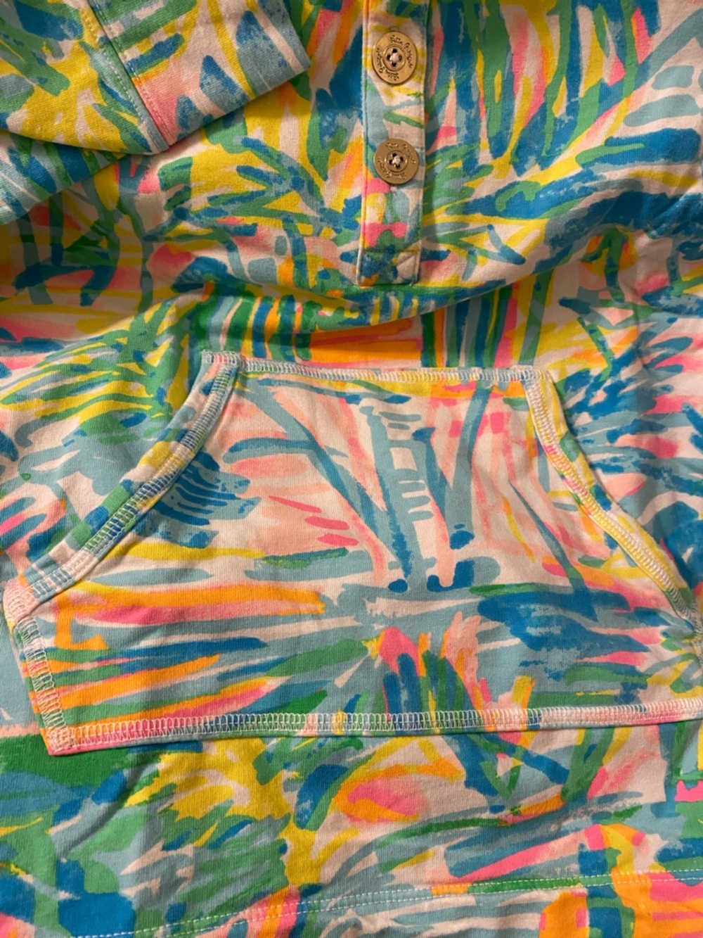 Lilly Pulitzer UPF 50+ Captain Popover in Multi Sea Salt and Fun Sz XS - Picture 6 of 10